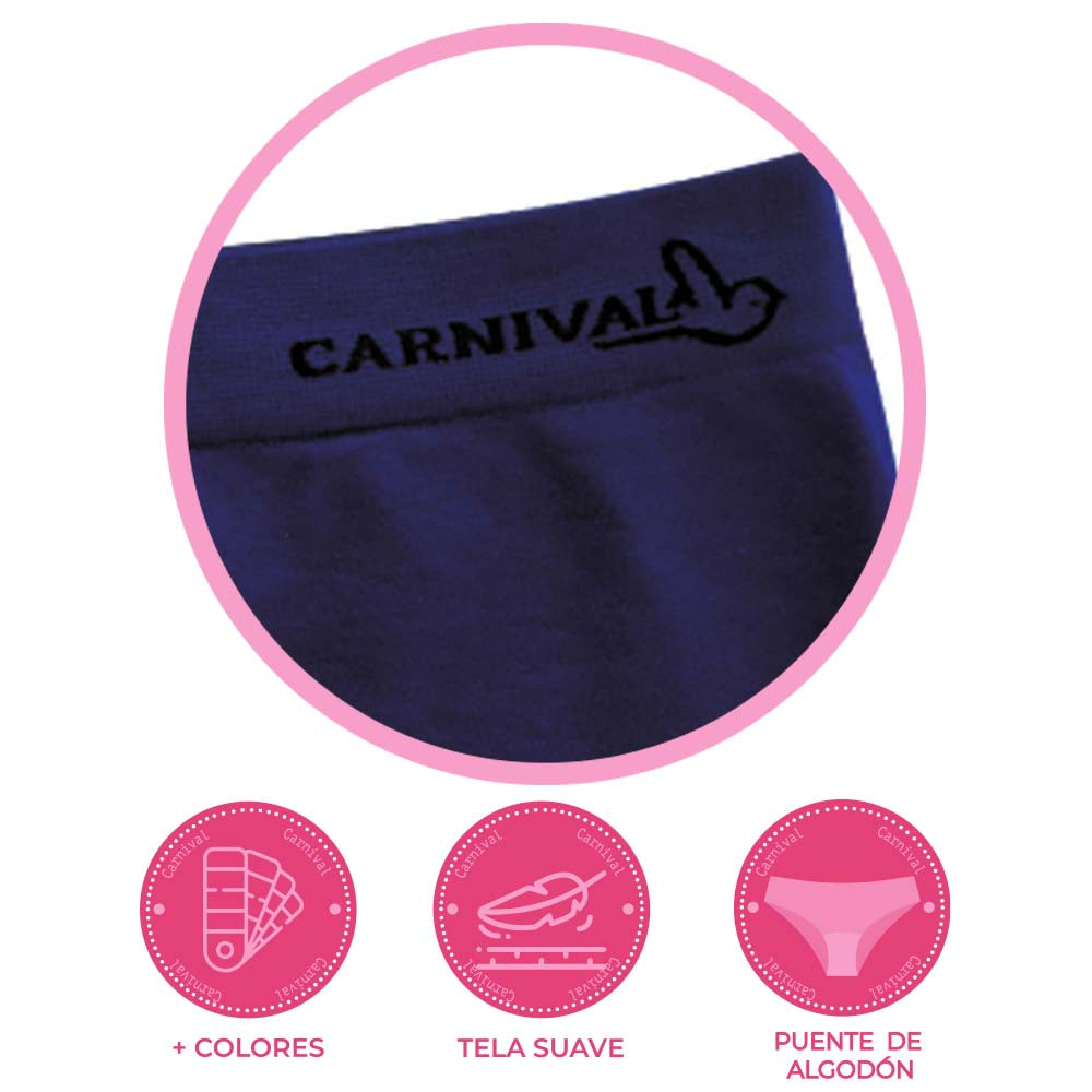 Calzón tipo bóxer de seamless con logo 113780 Carnival
