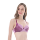 Brasier coordinable con detalles de encaje en copas morado 24515 Carnival